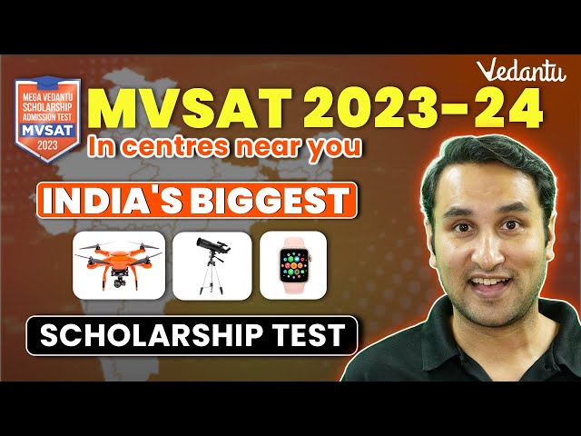😍Vedantu MVSAT Exam for Up to 100% Scholarship💯 | 📜Vedantu Scholarship Test for JEE & NEET Aspirants