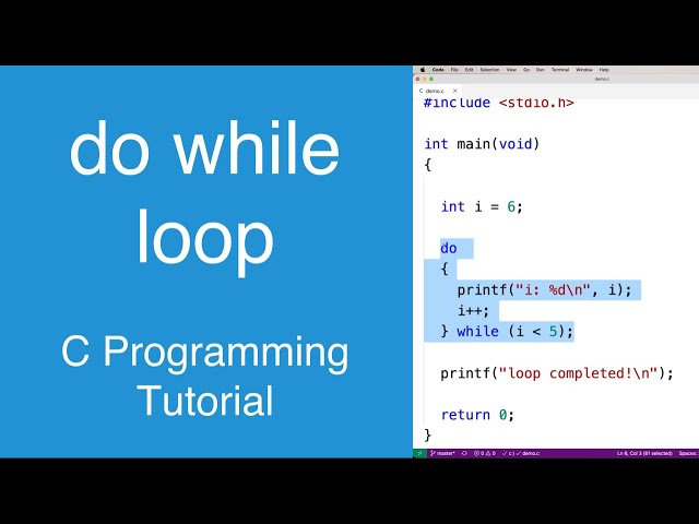 do while loop | C Programming Tutorial