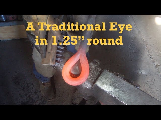Forging an Eye in 1.25" Round Bar For the Hitch Rod on the Borax Wagons