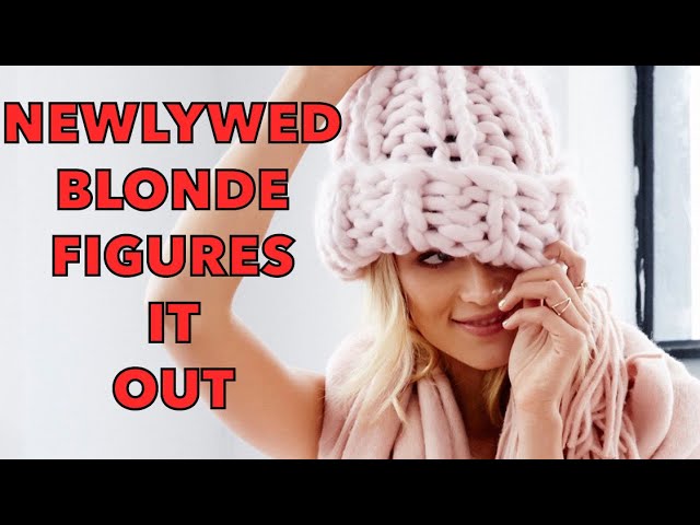 Funny Jokes - The Blonde Woman Is A Newlywed And Was Figuring It Out.