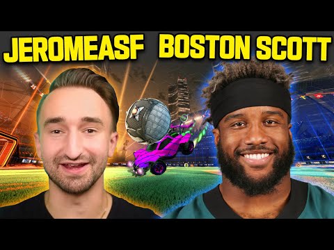 Boston Scott clutches a 1v3 victory in Rocket League! | NFL Tuesday Night Gaming