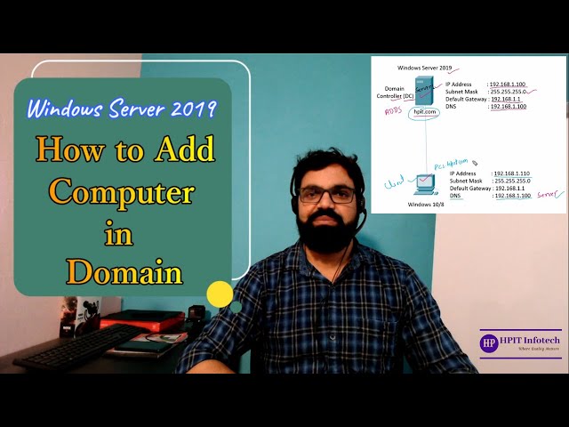 How to add Computer in Domain | How to join Active Directory Domain in Windows Server 2019
