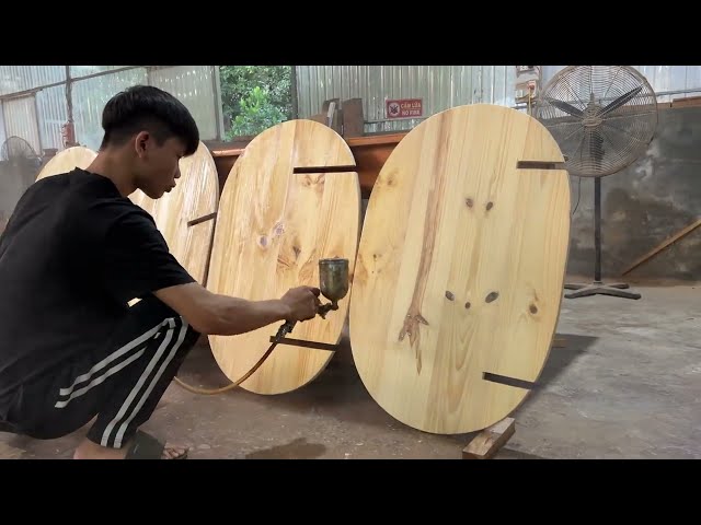 Creative And Unique Woodworking Projects // Build A Swing ChairThat Combines Smart Folding Table