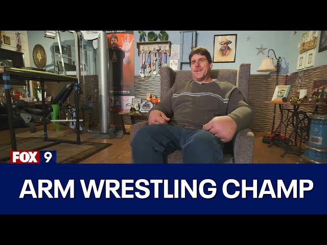 Minnesota man with sizeable arms becomes arm wrestling champ I KMSP FOX 9