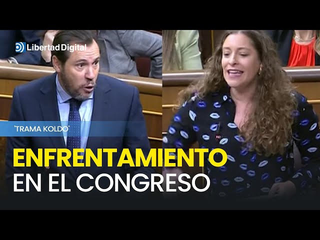Óscar Puente y Ester Muñoz se enzarzan en el Congreso por la 'trama Koldo'
