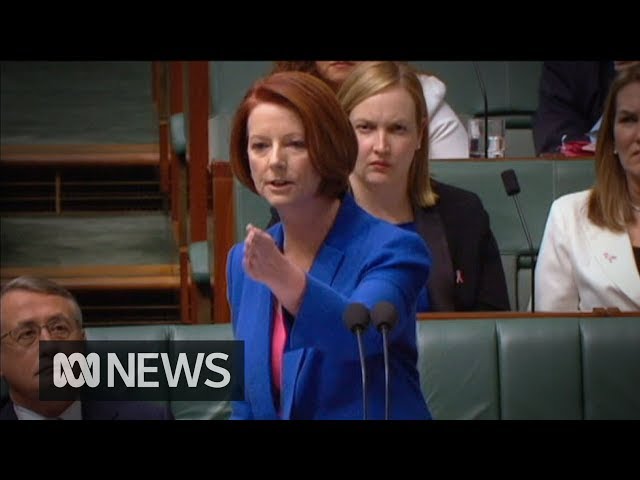 Julia Gillard's 'misogyny speech' in full (2012) | ABC News