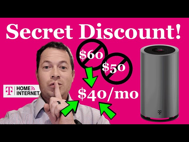 ✅  Get T-Mobile Home Internet For $40/mo - The Unspoken Discount - Unlimited 5G Fixed Wireless
