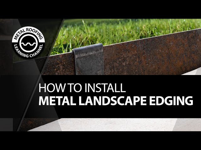 How To Install Metal Landscape Edging. Metal Lawn Edging And Garden Borders In Corten Steel Edging