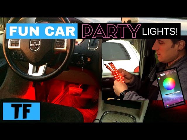 Best Interior LED Car Strip Lighting With Bluetooth Sound Activation Under $20 For Uber Lyft