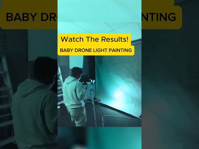 Flying Light Paint Brush! #fpv #drone #art