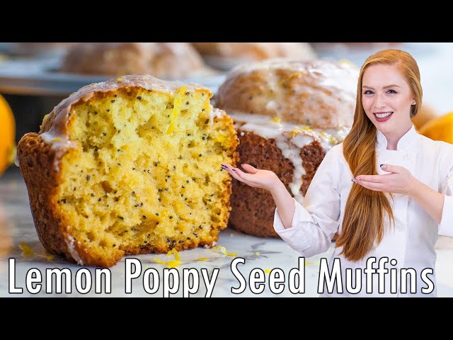 The BEST Lemon Poppy Seed Muffins Recipe!! EASY & Delicious Recipe!