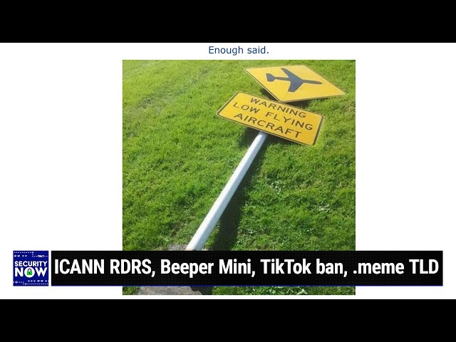 Revisiting Browser Trust - ICANN RDRS, Beeper Mini, TikTok ban, .meme TLD