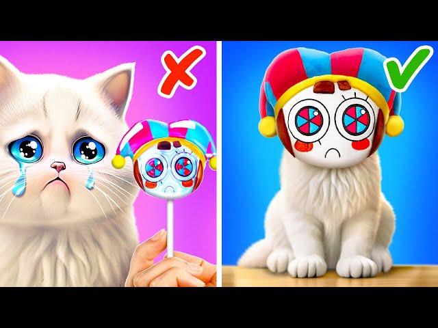 My Cat Rescue Digital Circus 😿*Best Pets Gadgets And DIY Hamster House*