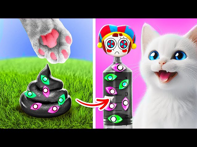 Digital Circus Saved This Poor Kitten 🐱 *Best Gadgets And Hacks For Pets*
