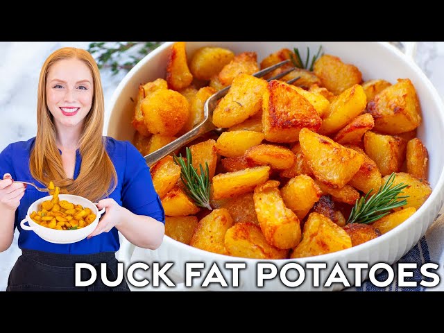 Easy Roasted Duck Fat Potatoes - The BEST Potato Recipe!