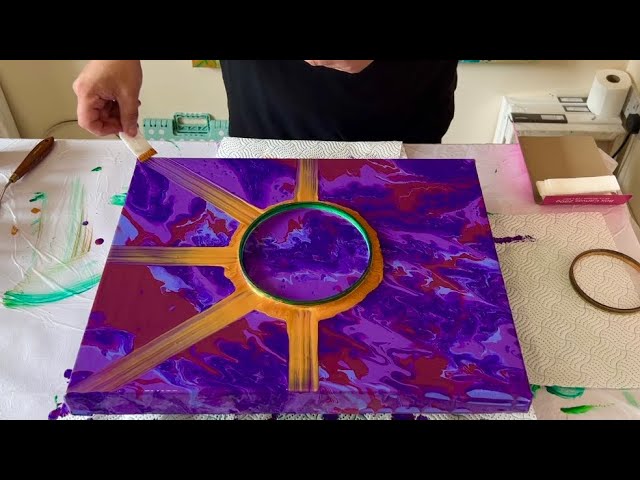 AMAZING Result! DIFFERENT Base for STARBURST 🌟- Abstract Acrylic Painting Fluid Art Tutorial