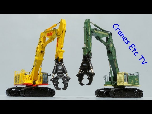 NZG Hitachi ZAXIS 1000K-3 + Okada Crusher Demolition Excavator by Cranes Etc TV