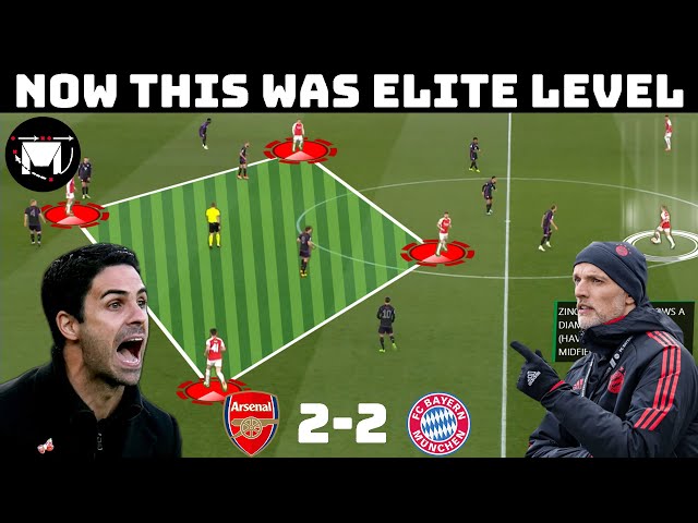Tactical Analysis :  Arsenal 2-2 Bayern Munich | A Fascinating 1st Leg |