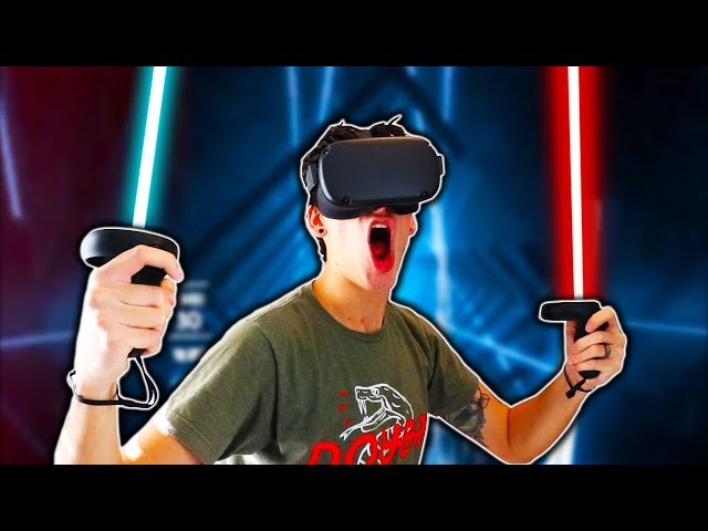 MY FIRST TIME PLAYING VR! (Beat Saber)