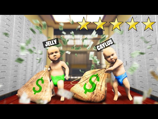 Robbing a BANK As Babies In GTA 5 RP! (With Caylus)