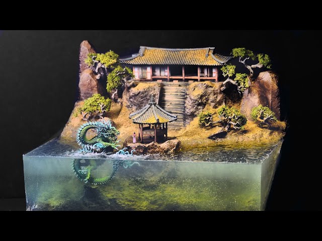 Ancient Lake Horror | Epoxy Resin Diorama