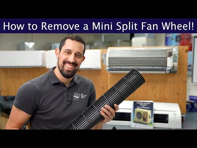 How to Remove a Mini Split Fan Wheel!