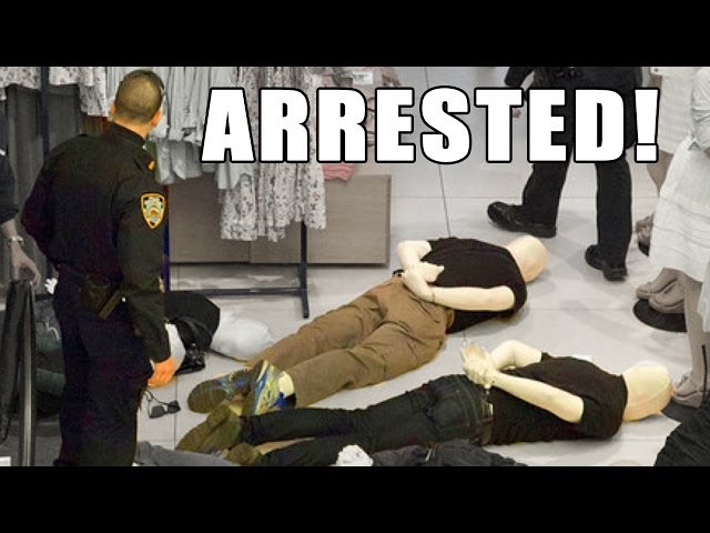 40 Morphsuit mannequins ARRESTED by the NYPD