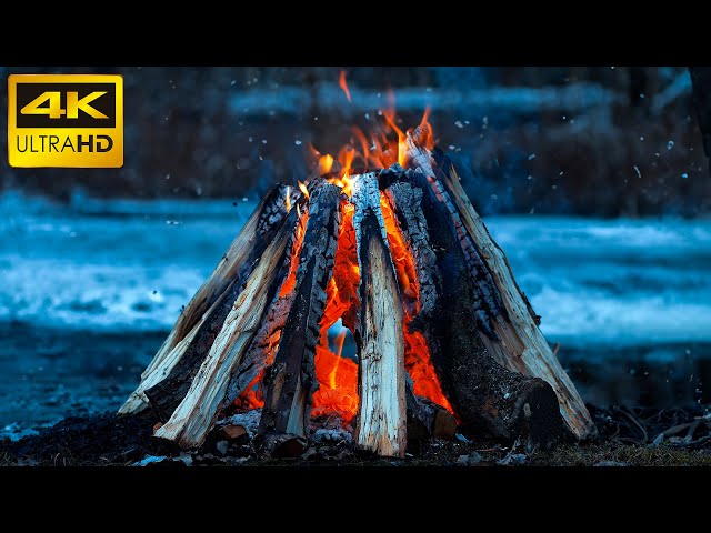 🔥 Snowy Hearthside Retreat: 10 Hours of Cozy Crackling (Ultra HD) 4K