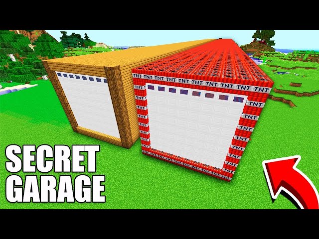 What's inside the LONGEST GARAGES in Minecraft ? VILLAGE garage vs TNT garage !