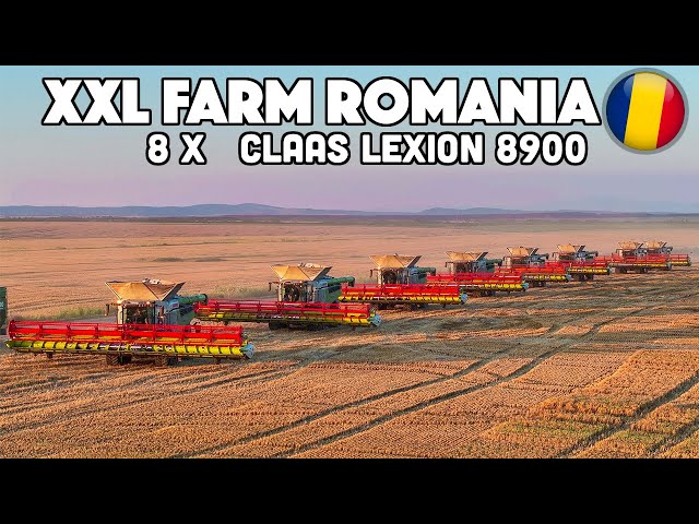 🇷🇴 This ROMANIAN farmer buys eight CLAAS LEXION 8900!