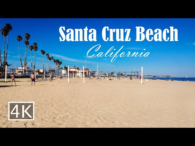 [4K] Santa Cruz Main Beach - California - Walking Tour