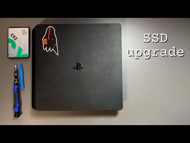 Installing a new hard drive in a PS4 Slim