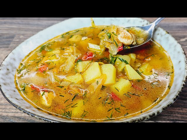 Delicious soup, simple and quick recipe! Everyone will eat and ask for more!т