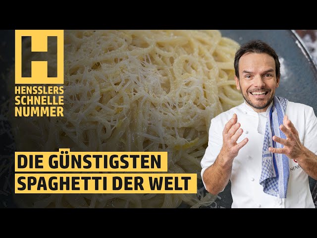 Schnelles Die günstigsten Spaghetti der Welt Rezept von Steffen Henssler | Günstige Rezepte