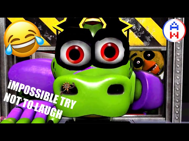 IMPOSSIBLE try NOT TO LAUGH - FNAF Secrurity Breach - ANIMATION