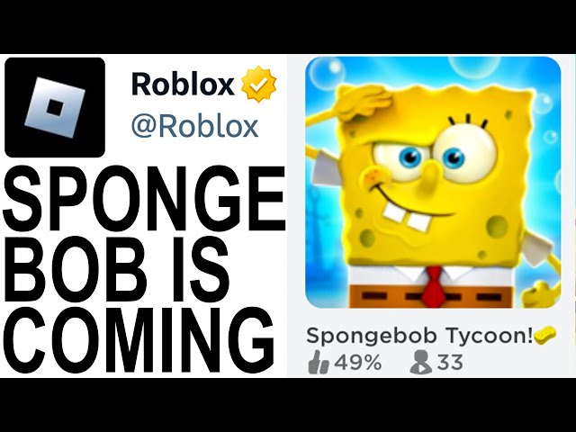 SPONGEBOB is COMING to ROBLOX...