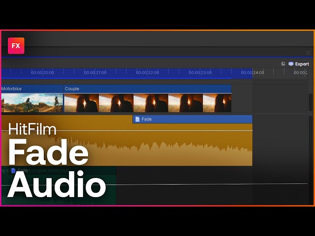 How to fade audio in HitFilm | Audio Techniques