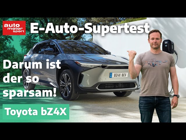 Toyota bZ4X: Darum ist er so sparsam! E-Auto Supertest mit Alex Bloch | auto motor und sport
