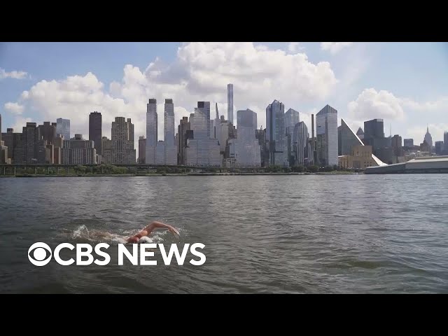 Endurance swimmer makes history and NYC Ballet turns 75 | Eye on America