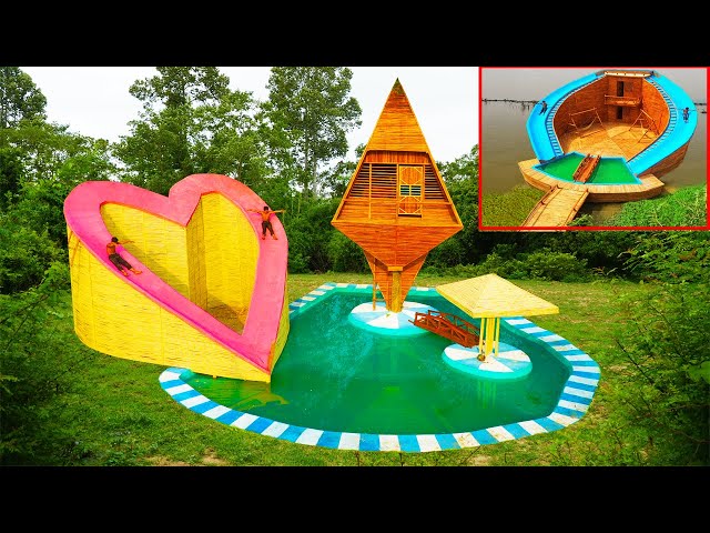 Top 2 Best! Build amazing bamboo resorts, heart water slides, swimming pools and bamboo umbrellas