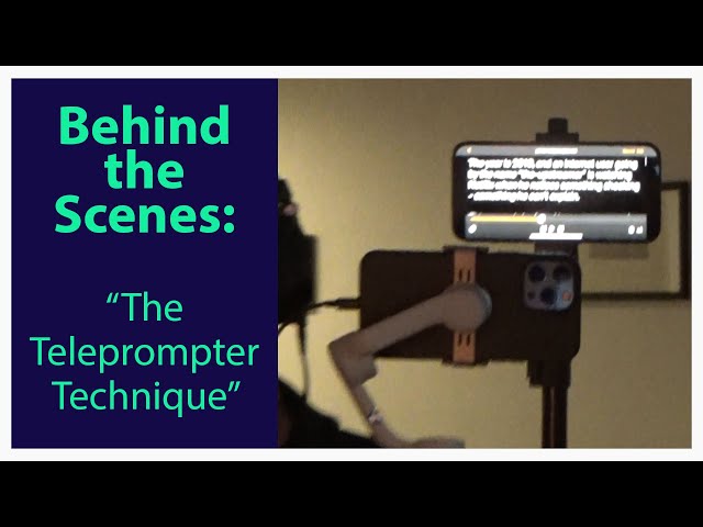 BEHIND-THE-SCENES: "The Forbidden Teleprompter Technique"