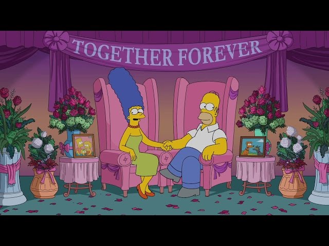 Homer and Marge Simpson Address Divorce Rumors
