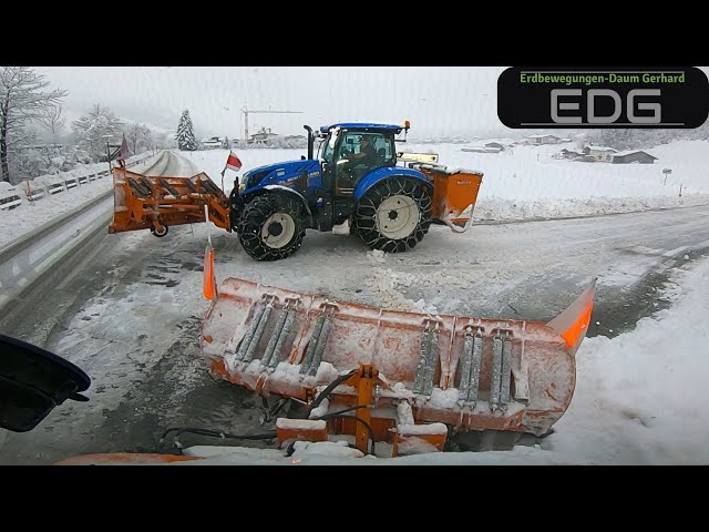 Winter service in Austria | The first snow removal in 2023 part 2 | Unimog U400