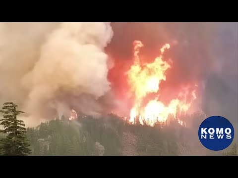Massive wildfire burns outside Seattle, remains 41% contained
