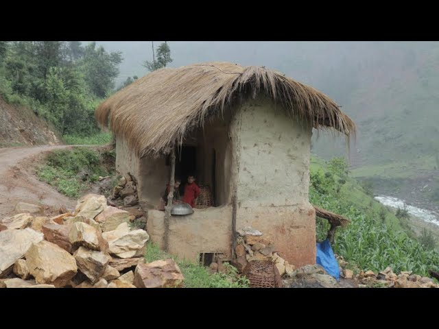 Exploring the Beauty of Nepali Mountain Village Life in Rainy Season || IamSuman