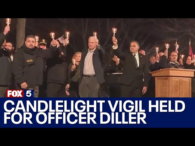 Candlelight vigil held for Officer Jonathan Diller