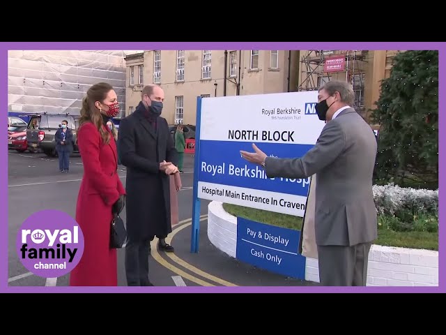 Prince William and Kate Meet Staff at the Royal Berkshire Hospital