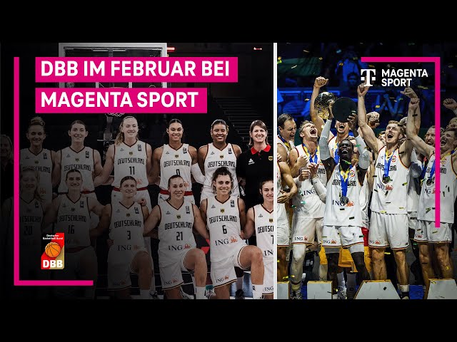 Olympia-Quali und WM-Rückkehrer: die deutschen Basketball-Nationalmannschaften bei MAGENTA SPORT