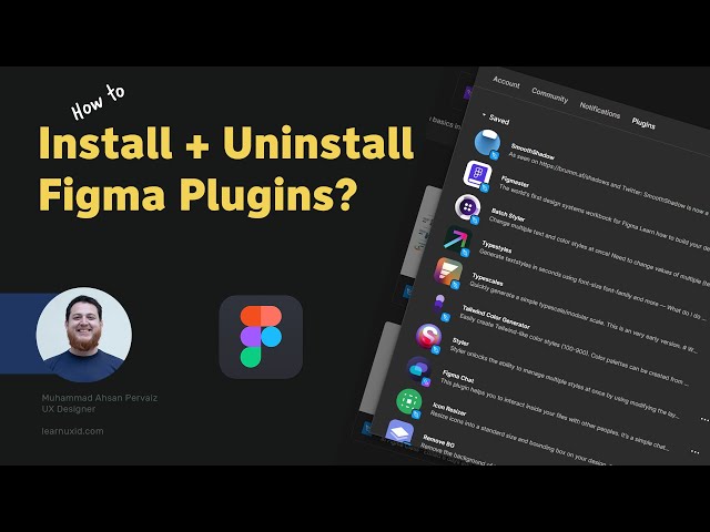 How to Install Uninstall Figma Plugins 2022 - Figma Basics for Beginners