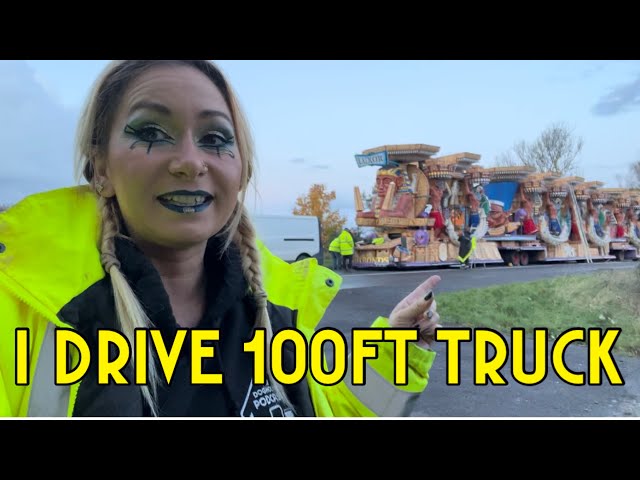 I drive 100ft truck in the UK pulling 2 trailers legally | Guy Fawkes carnival | Somerset